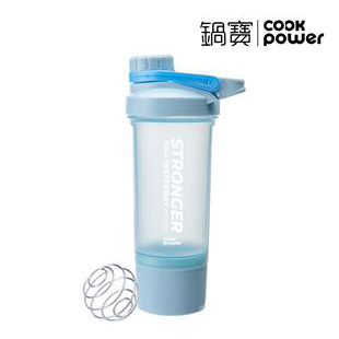 運動健身搖搖杯640ml(藍)+贈不鏽鋼搖搖球
                  