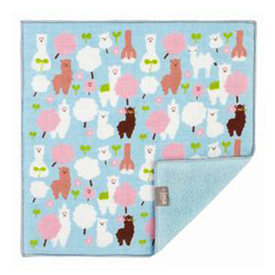 日本今治製有機優質純綿方巾／棉花糖與草泥馬