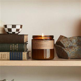 P.F. Candle CO. 香氛蠟燭12.5oz 柚木菸草