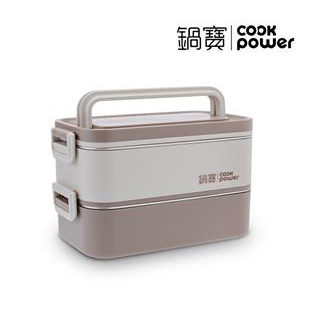 可微波不鏽鋼雙層便當盒