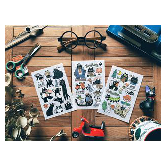 Dimanche感壓貼[貓的三態]