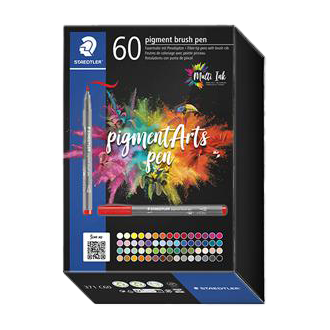 371彩藝毛筆60色入